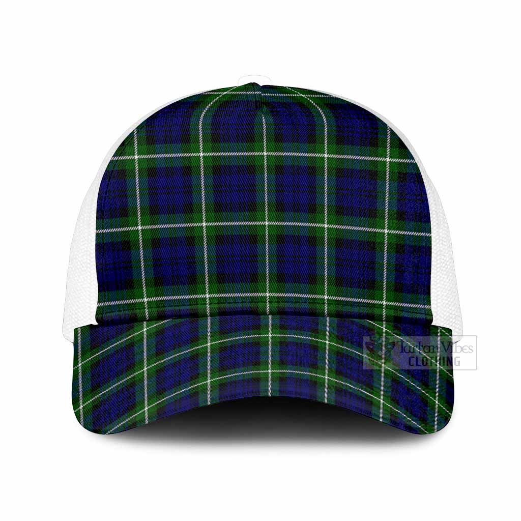 Lammie Tartan Mesh Trucker Cap One Size (Adjustable) White - Tartan Vibes Clothing
