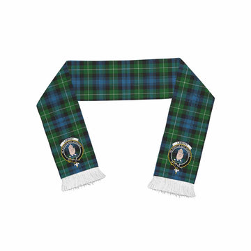 Lamont Tartan Ruffneck Scarf with Family Crest