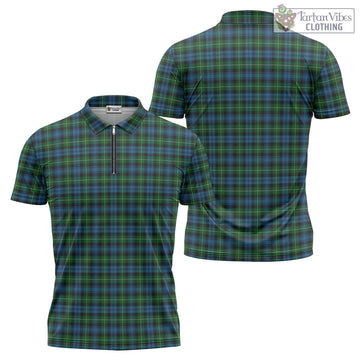 Tartan Vibes Clothing Lamont Tartan Zipper Polo Shirt