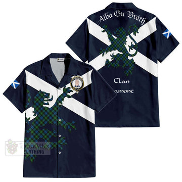 Lamont Tartan Lion Rampant Hawaiian Shirt Proudly Display Your Heritage with Alba Gu Brath and Clan Name