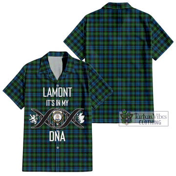 Lamont Tartan Hawaiian Shirt with Family Crest DNA In Me Style