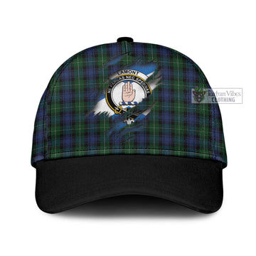 Lamont #2 Tartan Classic Cap with Family Crest In Me Style