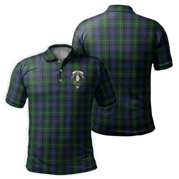 Lamont #2 Tartan Men's Polo Shirt with Family Crest