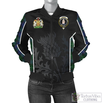 Lamont #2 Tartan Bomber Jacket with Family Crest and Scottish Thistle Vibes Sport Style