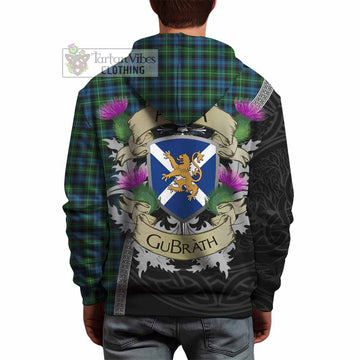 Tartan Vibes Clothing Lamont Tartan Family Crest Hoodie Lion Rampant Royal Thistle Shield Celtic Inspired