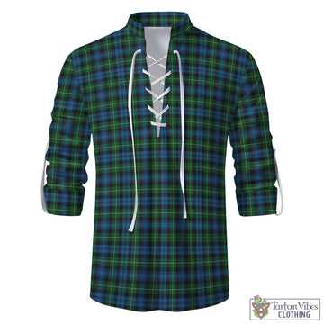 Tartan Vibes Clothing Lamont Tartan Men's Scottish Traditional Jacobite Ghillie Kilt Shirt