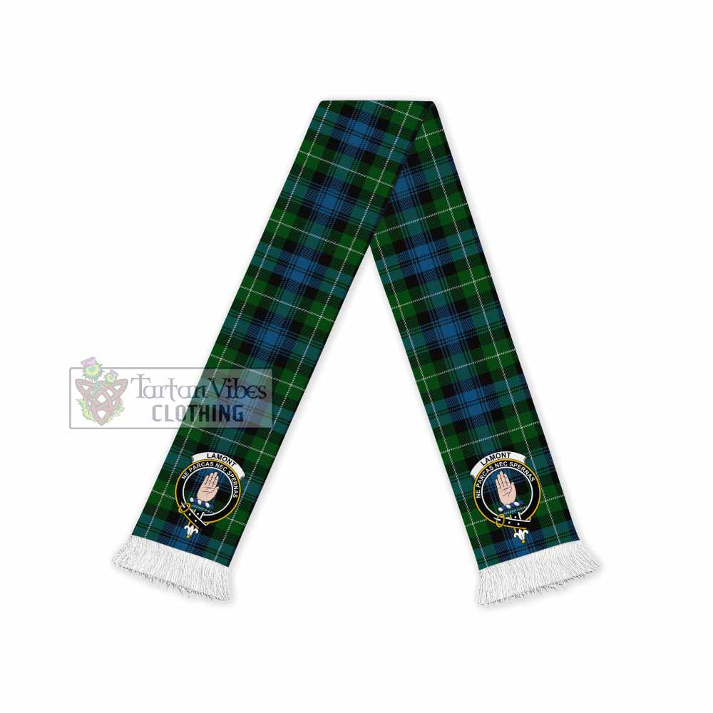 Tartan Vibes Clothing Lamont Tartan Ruffneck Scarf with Family Crest