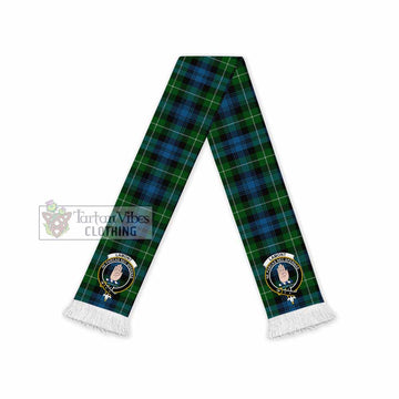 Lamont Tartan Ruffneck Scarf with Family Crest