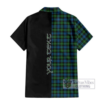 Lamont Tartan Hawaiian Shirt with Family Crest and Half Of Me Style