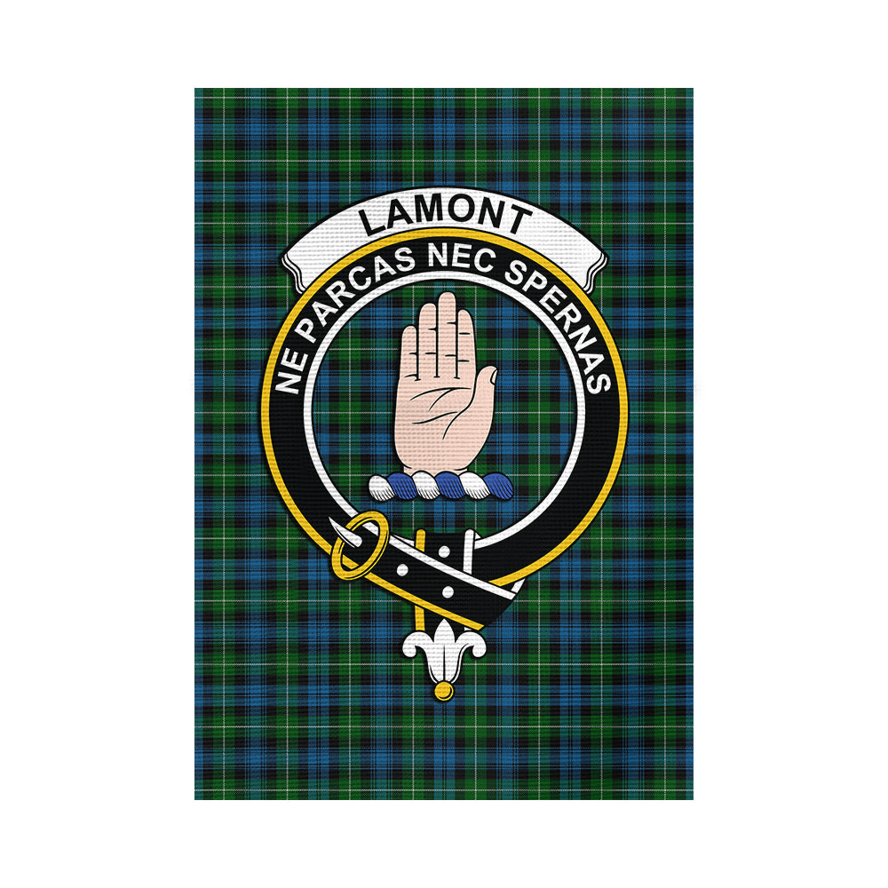 Lamont Tartan Flag with Family Crest - Tartan Vibes Clothing