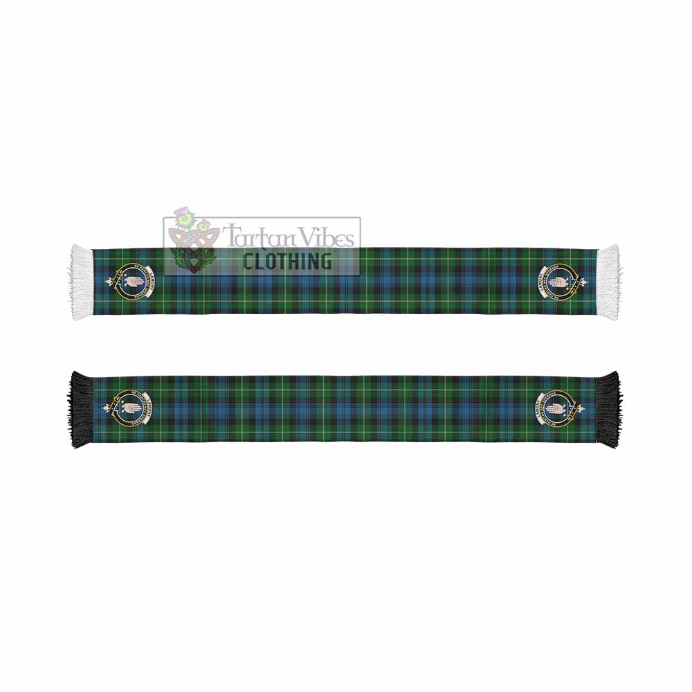 Tartan Vibes Clothing Lamont Tartan Ruffneck Scarf with Family Crest