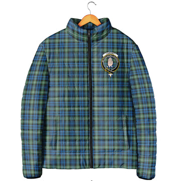 Lamont Ancient Tartan Padded Jacket with Family Crest