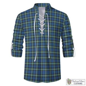 Lamont Ancient Tartan Men's Scottish Traditional Jacobite Ghillie Kilt Shirt