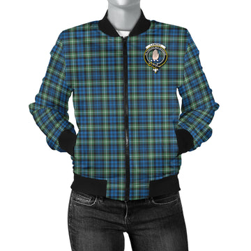 Lamont Ancient Tartan Bomber Jacket with Family Crest