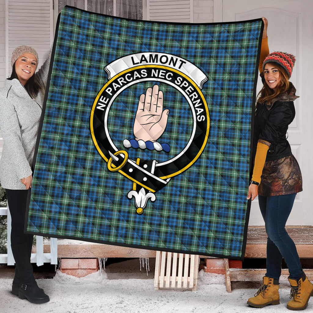 lamont-ancient-tartan-quilt-with-family-crest