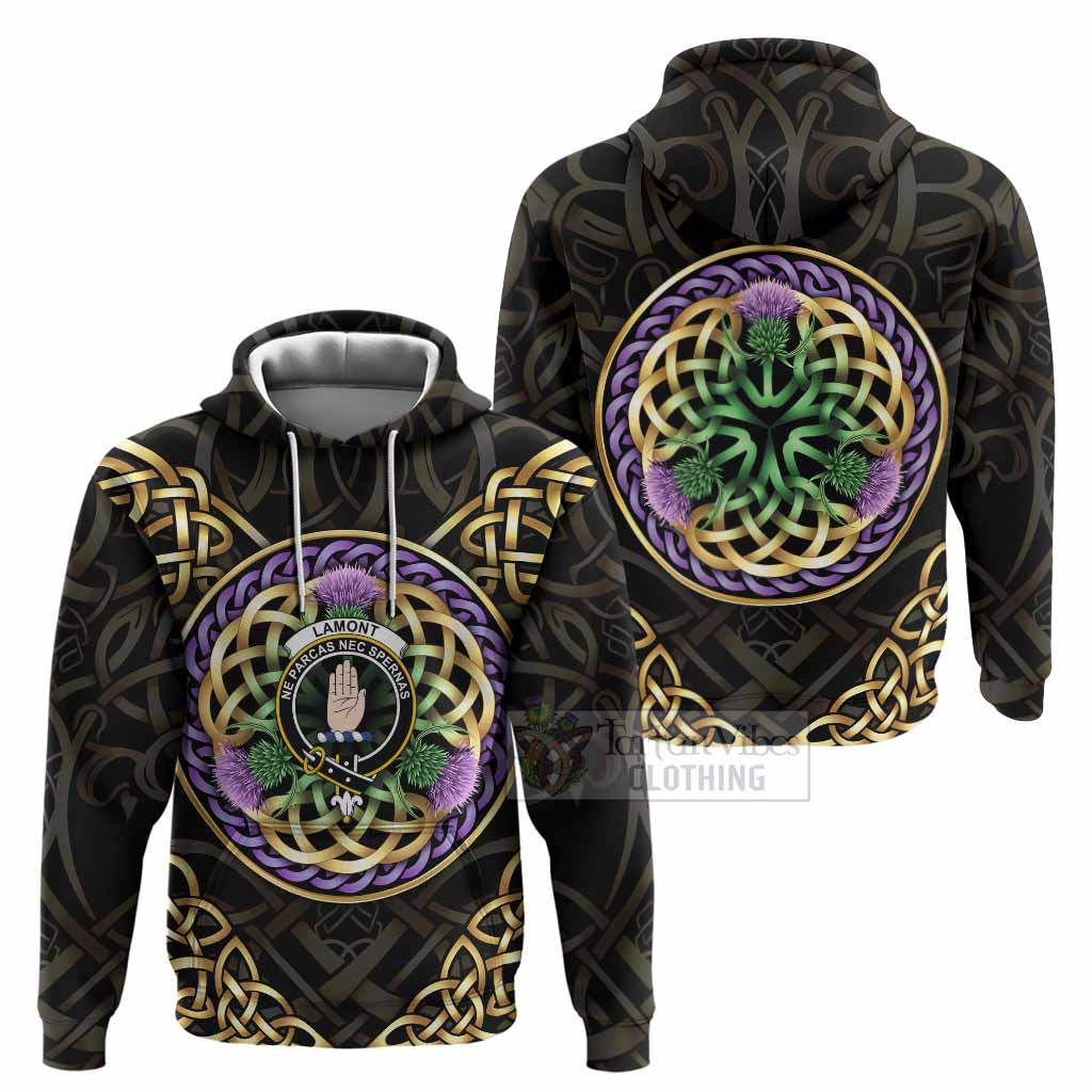 Lamont Clan Crest Hoodie Celtic Scottish Thistle