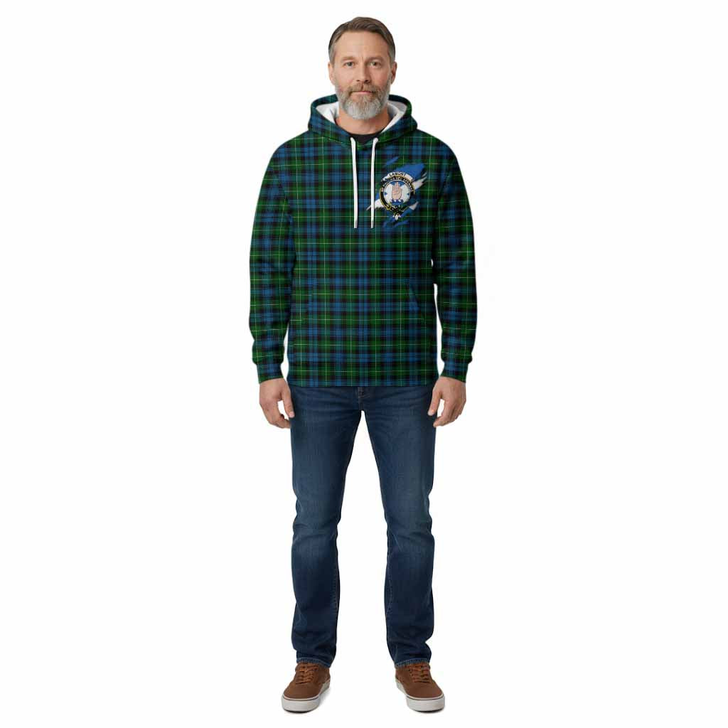 Lamont Clan Crest In Me Tartan Cotton Hoodie Scotland Flag Style