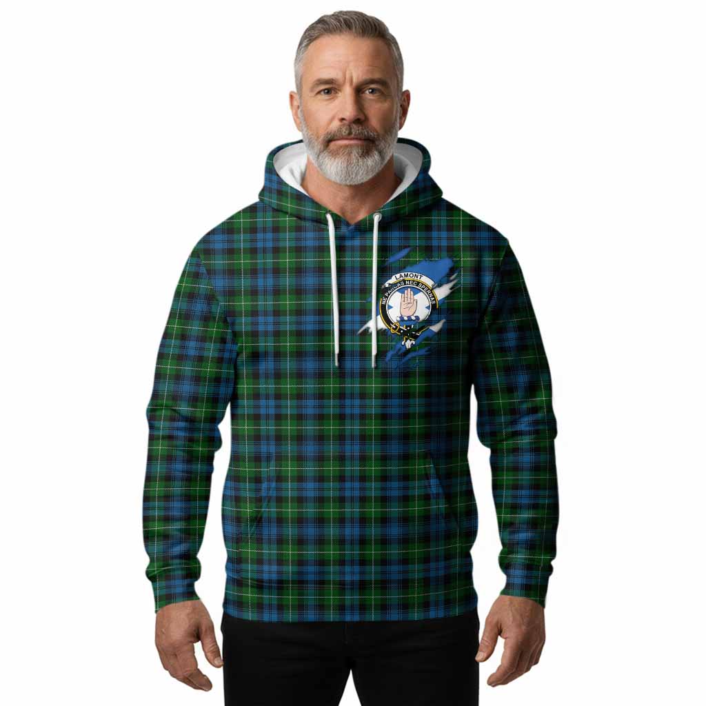 Lamont Clan Crest In Me Tartan Hoodie Scotland Flag Style