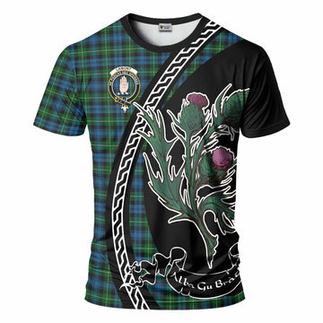 Lamont Family Crest Tartan T-Shirt Alba Thistle Inspired - Tartan Vibes Clothing
