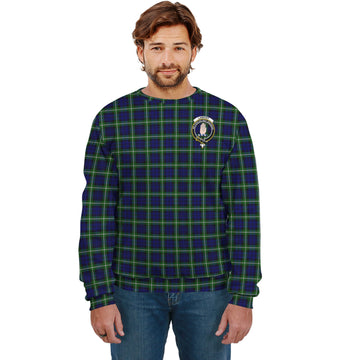 Lamont Modern Tartan Sweatshirt with Family Crest