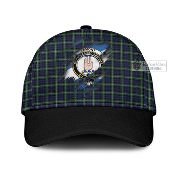 Lamont Modern Tartan Classic Cap with Family Crest In Me Style