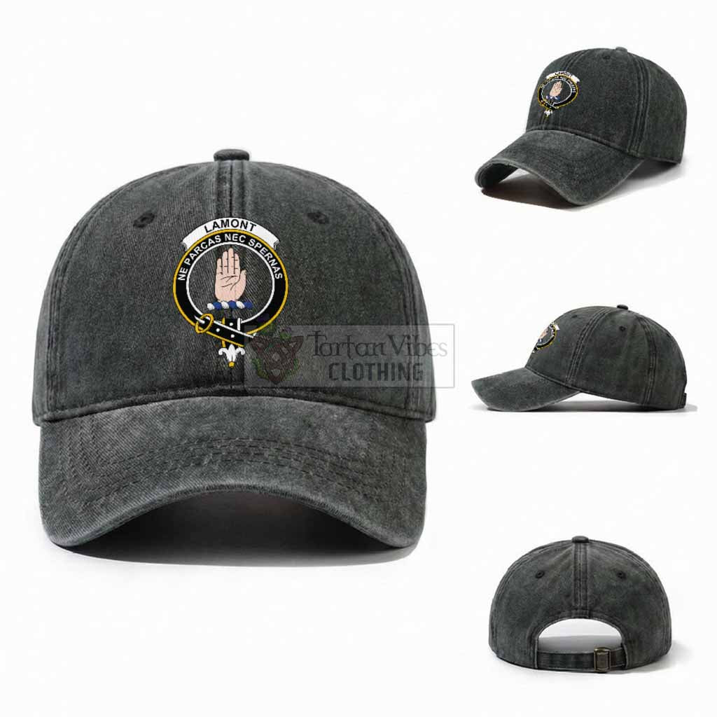 Lamont Scottish Clan Crest Washed Baseball Cap