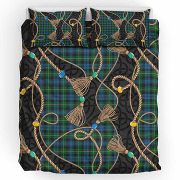Lamont Scottish Tartan Twisted Ropes Stylized Bedding Set UK Bedding Set UK King 91*87 inch - Tartan Vibes Clothing