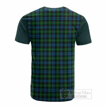 Lamont Tartan Accent Cotton T-shirt with Family Crest