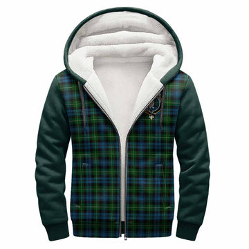 Lamont Tartan Accent Sherpa Hoodie with Family Crest