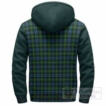 Lamont Tartan Accent Sherpa Hoodie with Family Crest