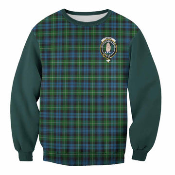 Lamont Tartan Accent Sweatshirt with Family Crest