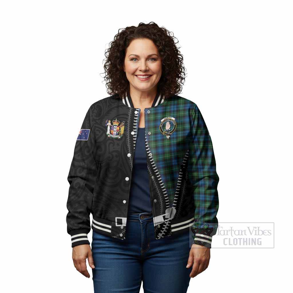 Lamont Tartan Baseball Jacket New Zealand Pattern Unique Zipper Stylized