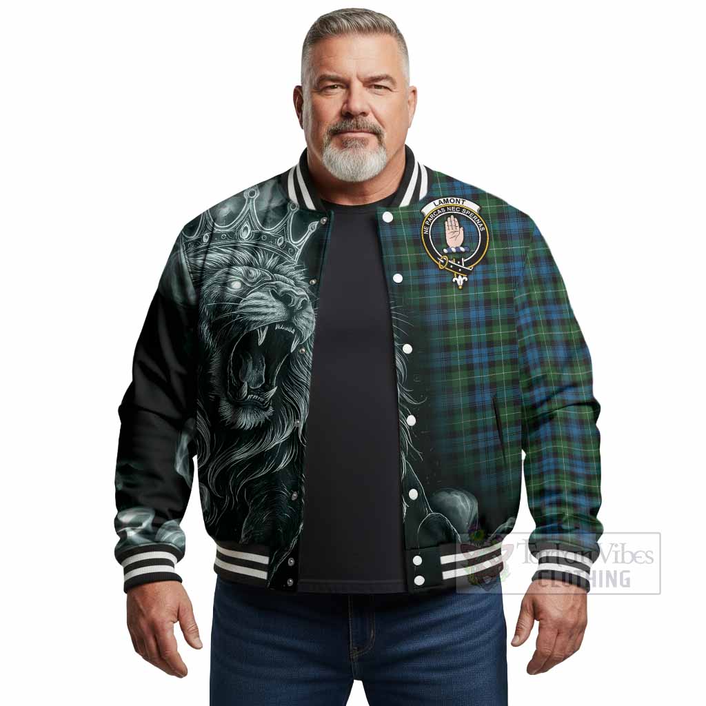 Lamont Tartan Baseball Jacket Roaring Lion Heritage