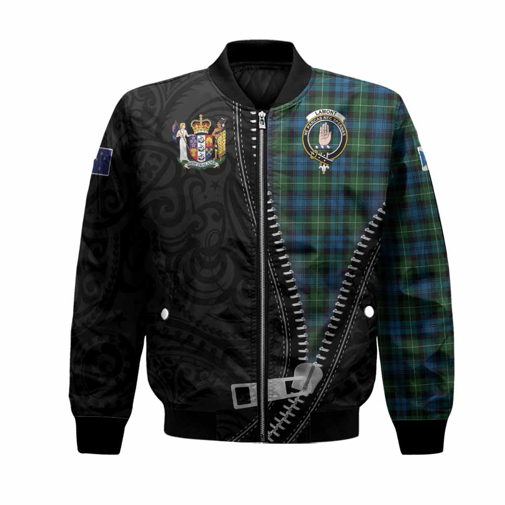 Lamont Tartan Bomber Jacket New Zealand Pattern Unique Zipper Stylized