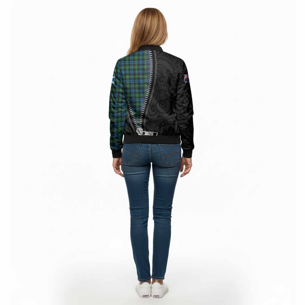 Lamont Tartan Bomber Jacket New Zealand Pattern Unique Zipper Stylized