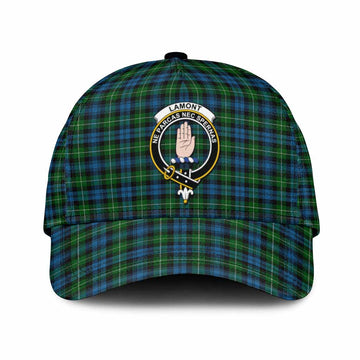 Lamont Tartan Classic Cap with Family Crest