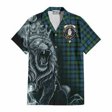 Lamont Tartan Cotton Hawaiian Shirt Roaring Lion Heritage