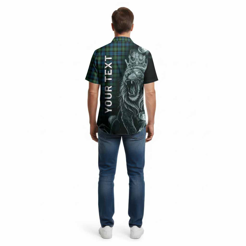 Lamont Tartan Cotton Hawaiian Shirt Roaring Lion Heritage