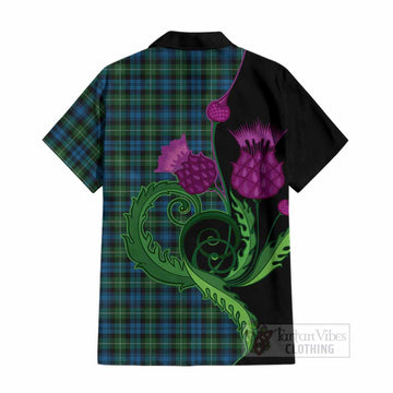 Lamont Tartan Cotton Hawaiian Shirt Traditional Scottish Thistle