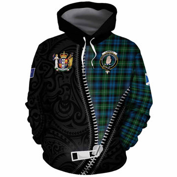 Lamont Tartan Cotton Hoodie New Zealand Pattern Unique Zipper Stylized