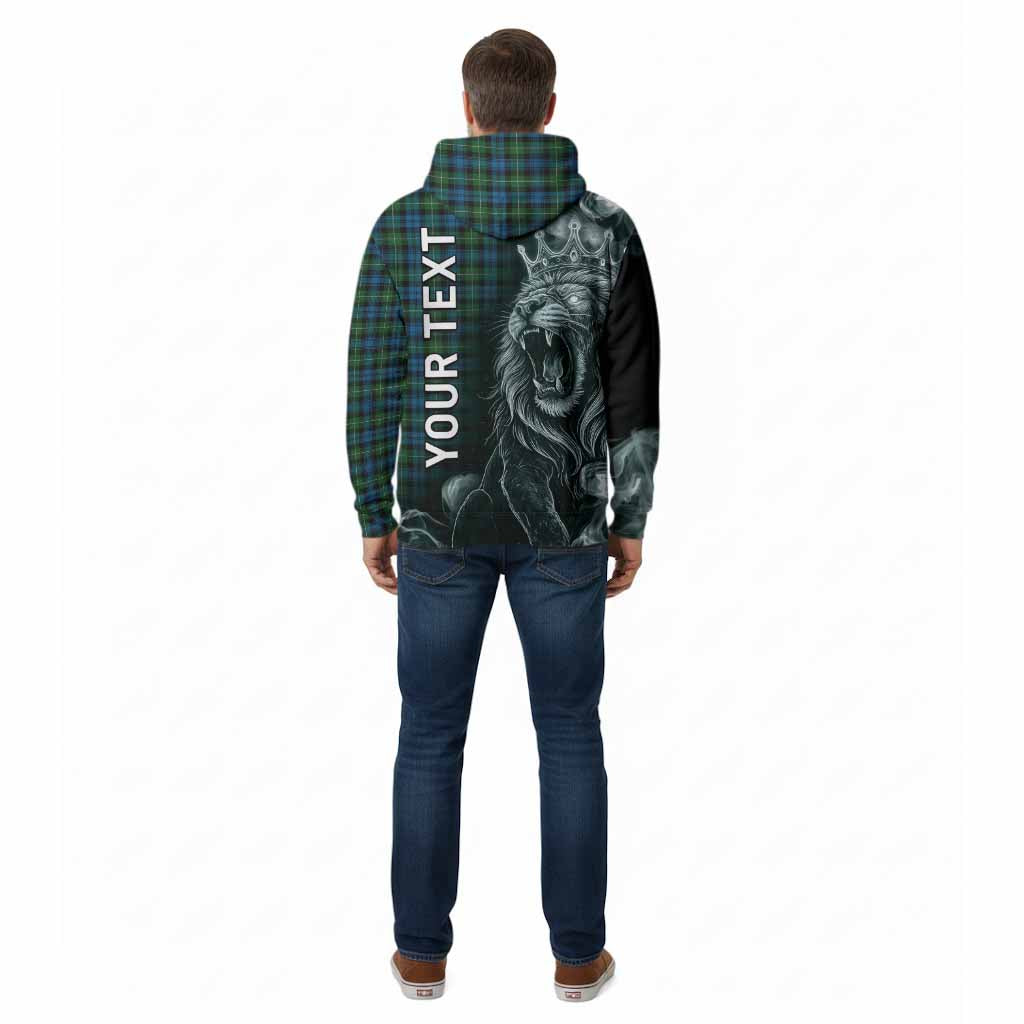 Lamont Tartan Cotton Hoodie Roaring Lion Heritage