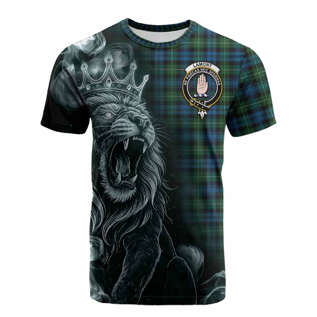 Lamont Tartan Cotton T-shirt Roaring Lion Heritage