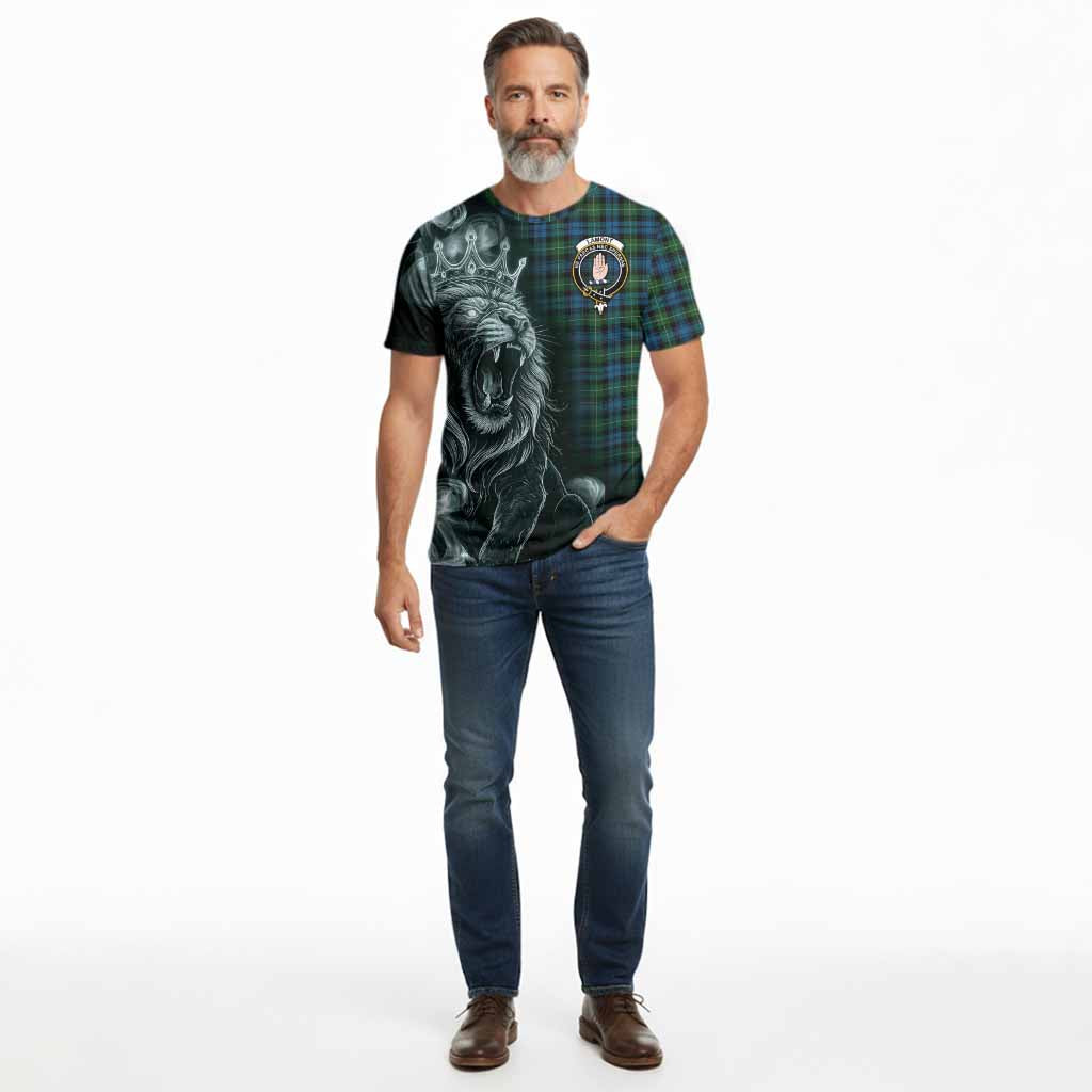 Lamont Tartan Cotton T-shirt Roaring Lion Heritage