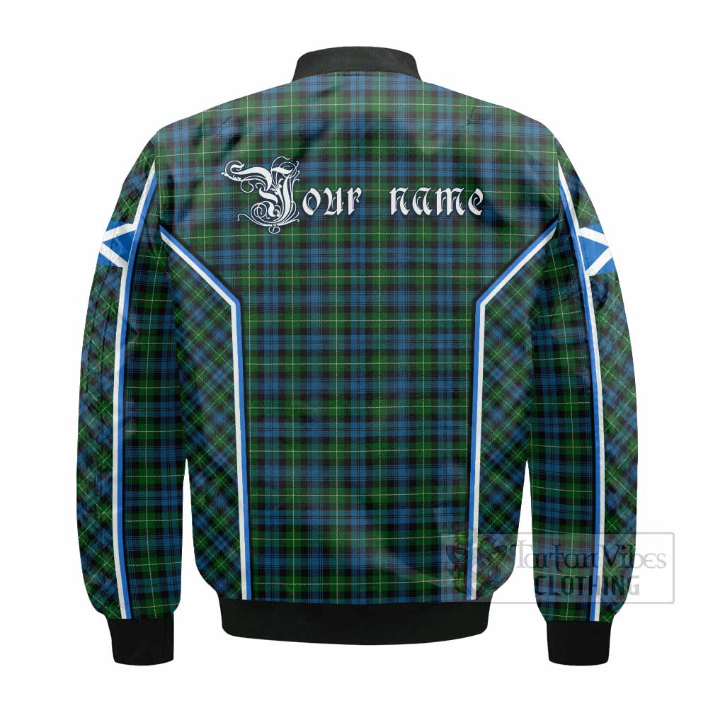 Lamont Tartan Crest Bomber Jacket Scotland Coat of Arm Flag Style - Tartan Vibes Clothing