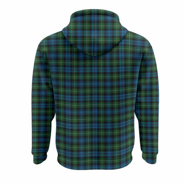 Lamont Tartan Crest Hoodie Ferocious Lion Style
