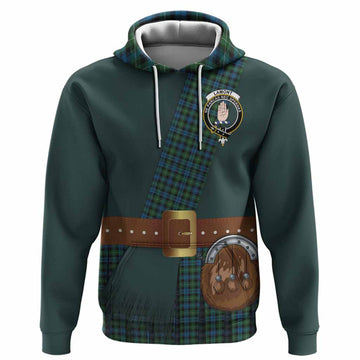 Lamont Tartan Crest Hoodie Kilt Costume Style