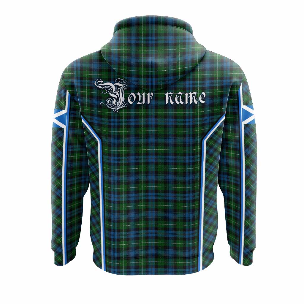 Lamont Tartan Crest Hoodie Scotland Coat of Arm Flag Style - Tartan Vibes Clothing