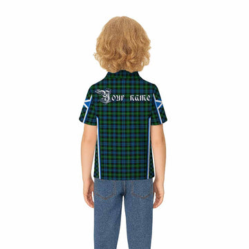 Lamont Tartan Crest Kid Polo Shirt Scotland Coat of Arm Flag Style - Tartan Vibes Clothing