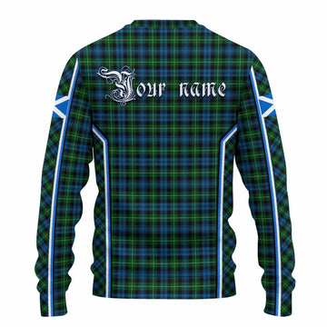 Lamont Tartan Crest Knitted Sweater Scotland Coat of Arm Flag Style - Tartan Vibes Clothing