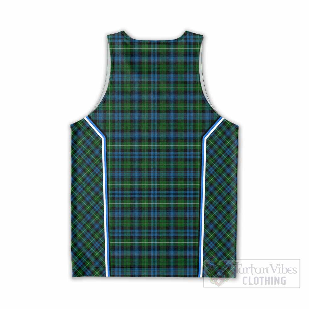 Lamont Tartan Crest Men Tank Top Scotland Coat of Arm Flag Style - Tartan Vibes Clothing